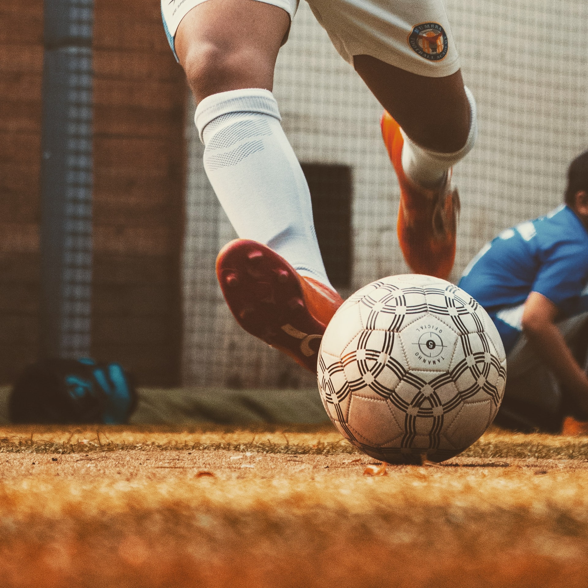 Partita del torneo di calcio a 6 alla Festa della Porketta